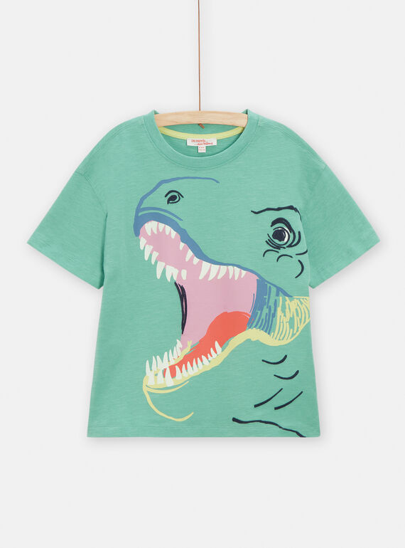 Tee Shirt Manches Courtes Vert  TOCOTI3 / 24S902N4TMC630