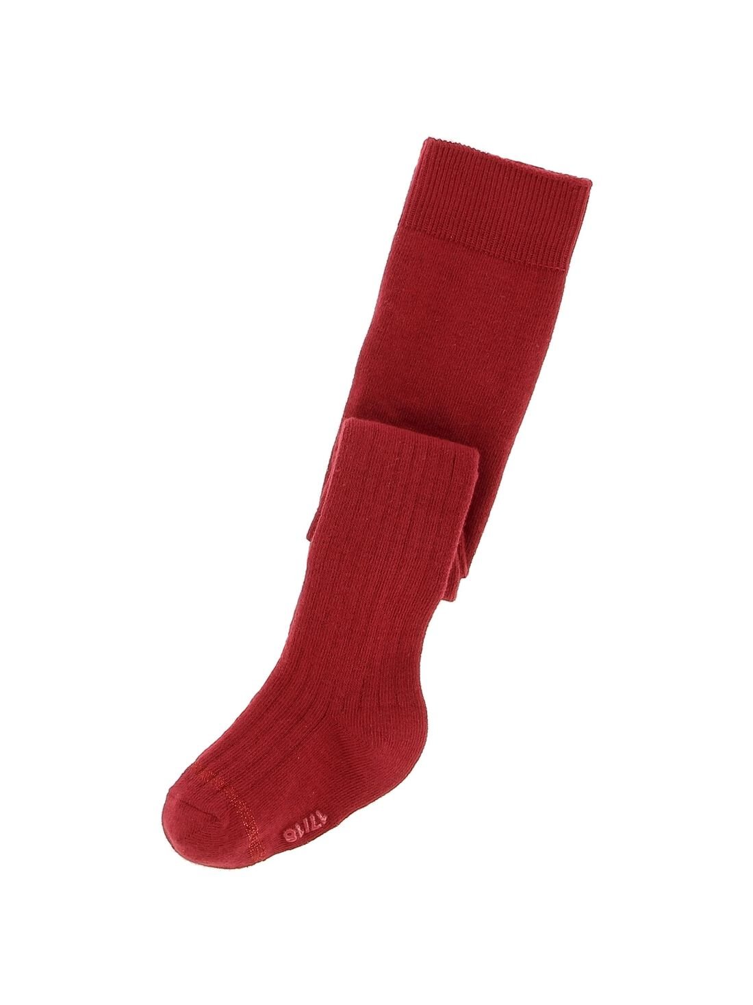 Collant cotele rouge bebe fille