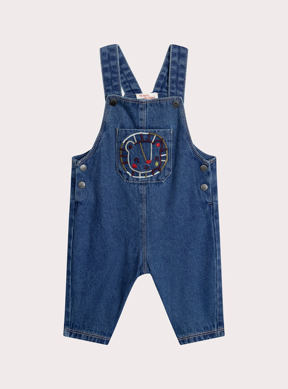 Salopette en jean  pour bébé garçon XUJASAL / 25WG10M1SALP274