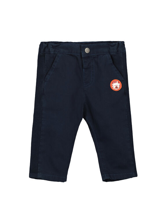 Pantalon bleu marine bébé garçon FUBAPAN3 / 19SG1063PAN717