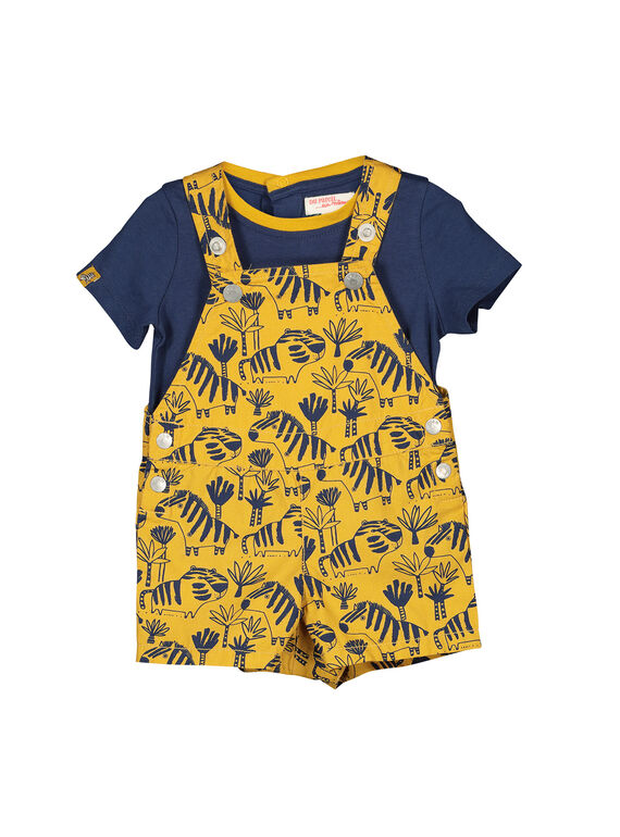 Ensemble salopette tee-shirt bébé garçon FUBAENS / 19SG1061ENS107