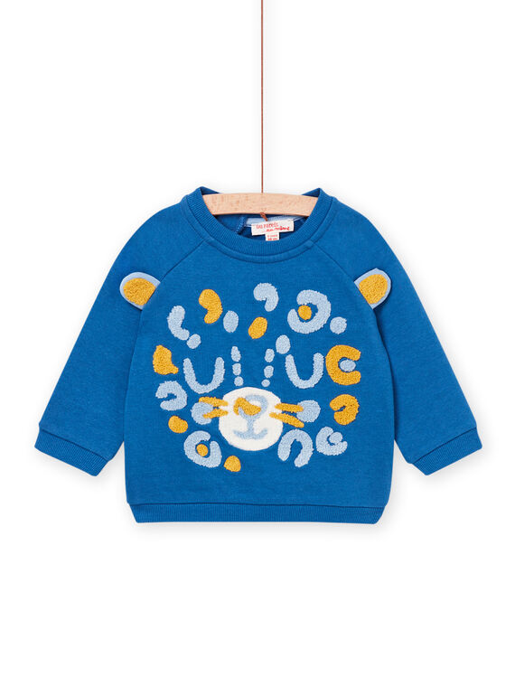 Sweat à animation en broderie bouclette PUCISWE / 22WG10M1SWE702
