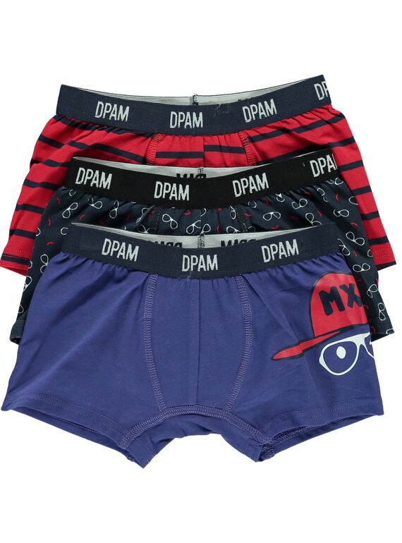 Lot de boxers garçon CEGOBOXMOU / 18SH12T4BOX050