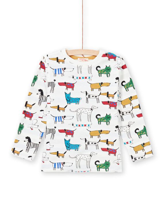 T-shirt blanc réversible enfant garçon MOMIXTEE1 / 21W902J1TML810