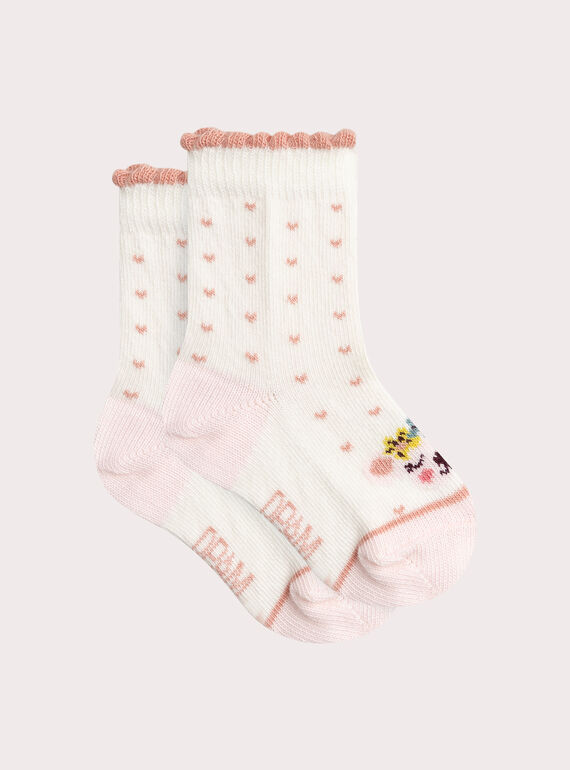 Chaussettes animées pour bébé fille  VYIKLISOQ / 24WI09H2SOQ001