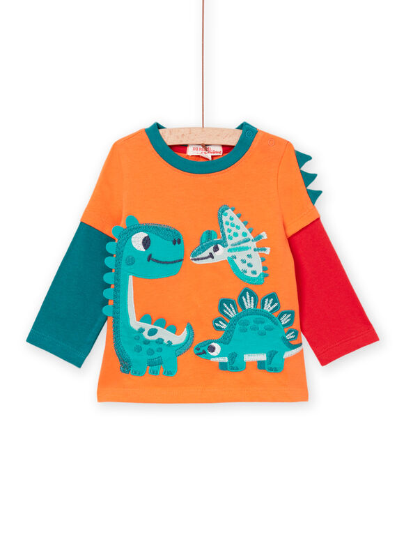 T-shirt manches longues à animation dinosaure multitechniques PUPRITEE2 / 22WG10P3TML405