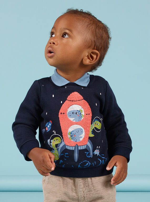 Pull noir bébé garçon MUPLASWE / 21WG10O1SWEC243