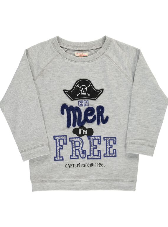 Sweat en molleton garçon COBENSWE / 18S902G1SWEJ912