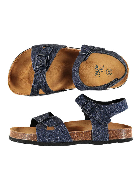 Sandale ville cuir irisé fille FFNUNIGHT / 19SK35D7D0E070