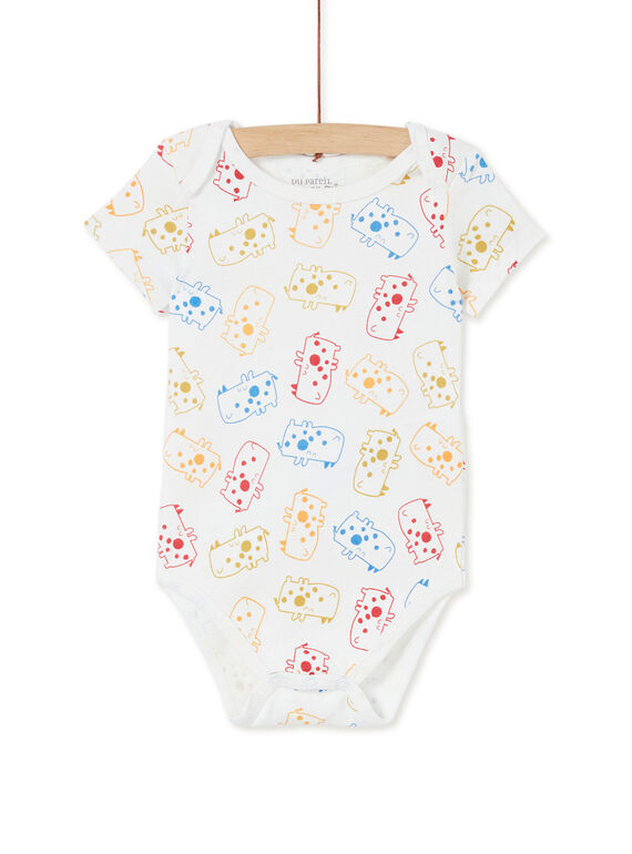 Body manches courtes layette garçon imprimé rhinocéros KEGABODAOP / 20WH1496BDL001
