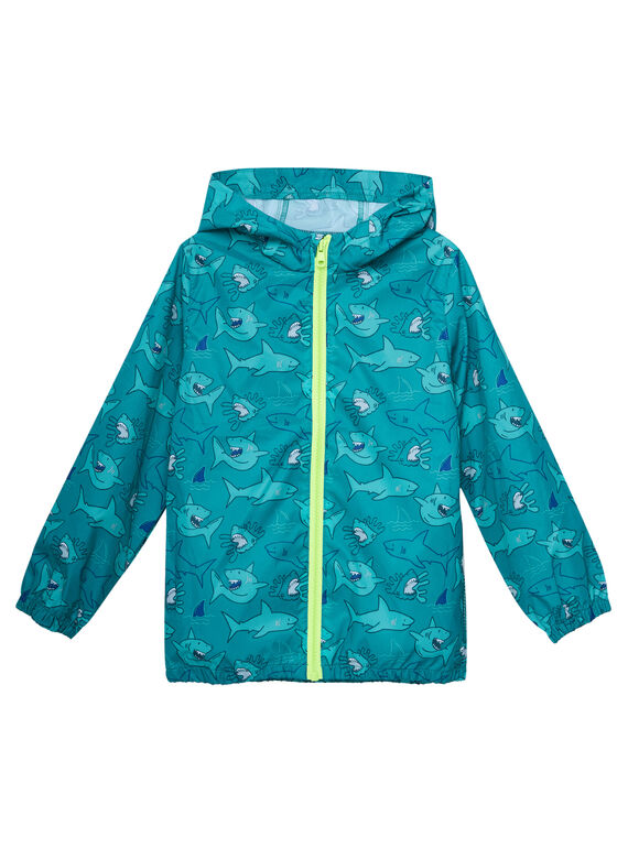 Veste imperméable qui se range dans la poche imprimé requins JOGROKA2 / 20S902I2BLOC217