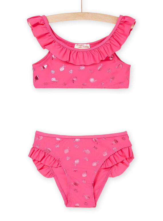 Ensemble maillot de bain 2 pièces rose vif RYABIK2 / 23SI01R2MAID331
