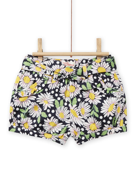 Short et ceinture imprimé fleuri bébé fille NISOSHO / 22SG09Q1SHO001