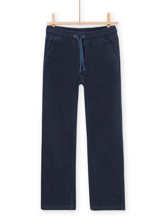 Pantalon en velours à taille élastiquée PORHUPAN2 / 22W902Q2PAN716