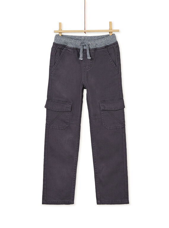 Pantalon cargo kaki enfant garçon KOJOPAMAT3 / 20W90238D2BJ912