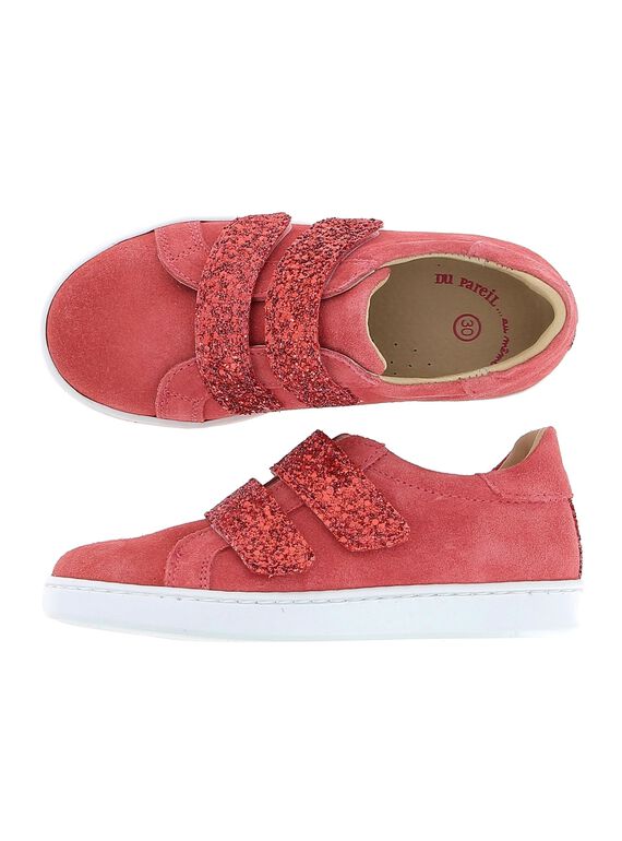 Tennis de ville en cuir fille CFTENPINK / 18SK35W1D3G030