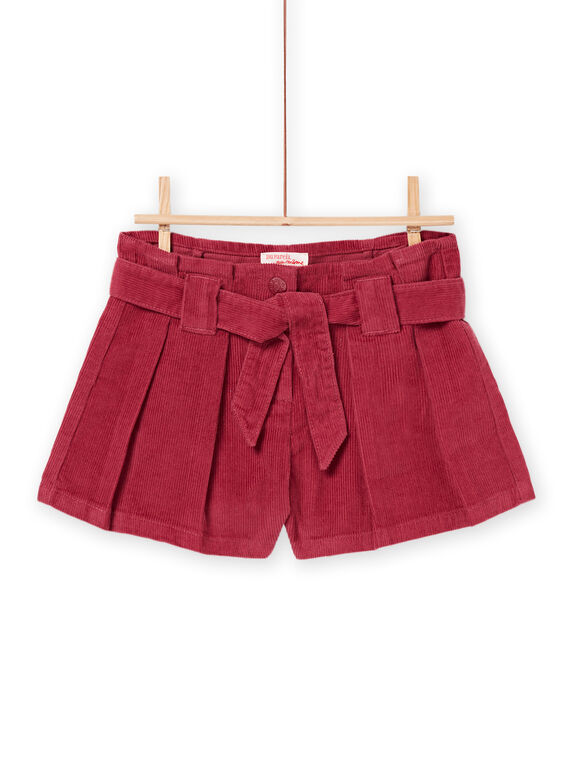 Short en velours milleraies ceinturé PAPRISHORT / 22W901P1SHO718