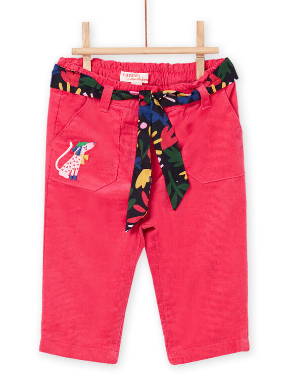 Pantalon avec ceinture imprimée amovible PIMUPAN / 22WG09R1PAND325