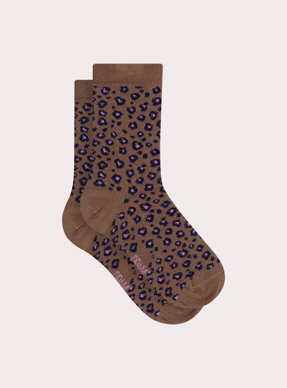 Chaussettes motif léopard pour fille XYABLUCHO / 25WI01E1SOQ817