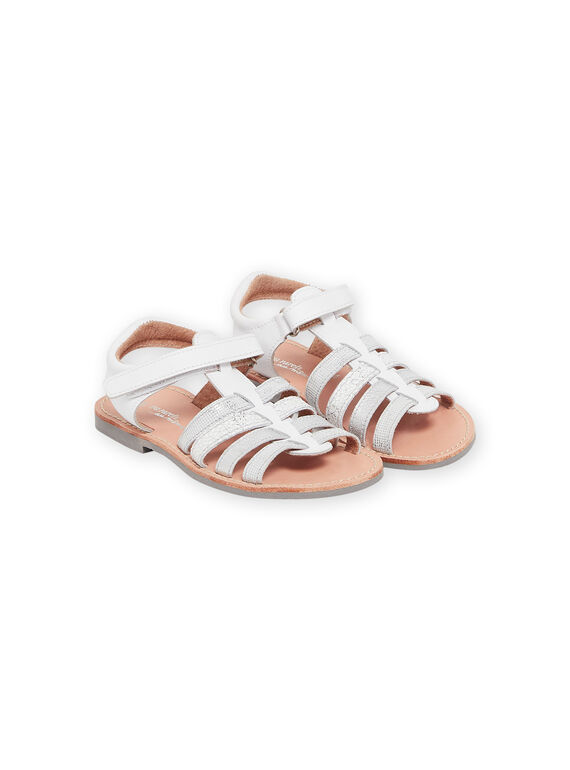 Sandales blanches en cuir RASANDCEREM / 23KK3567D0E000