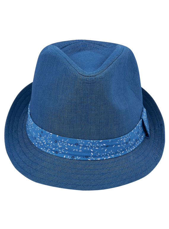 Chapeau enfant garçon + ruban avec motif  JYOSOCHAP2 / 20SI0282CHA721