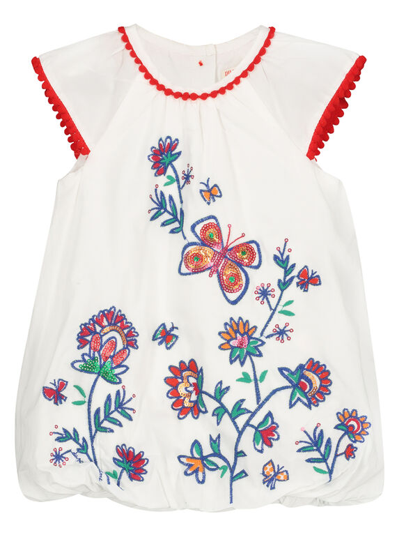 Robe bouffante brodée bébé fille FITOROB2 / 19SG09L2ROB000