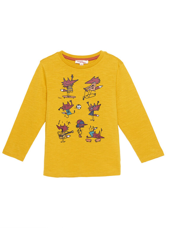 Tshirt Manches Longues Ocre GOBRUTEE4 / 19W902K1TMLB107