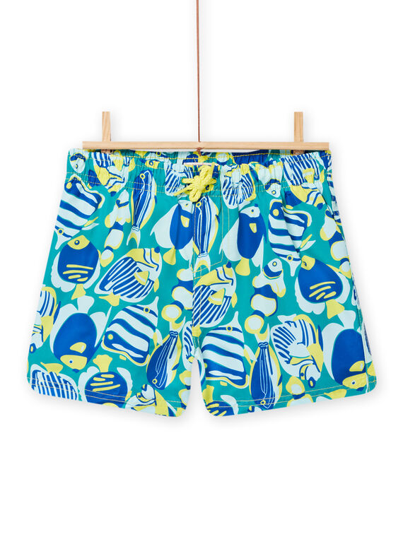 Maillot de bain bleu caraïbes enfant garçon NYOMERBOXPOI / 22SI02L5MAIC242