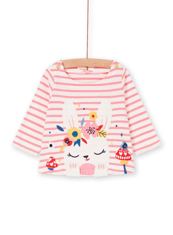 Tee Shirt Manches Longues Rose LIHATEE / 21SG09X1TMLD305