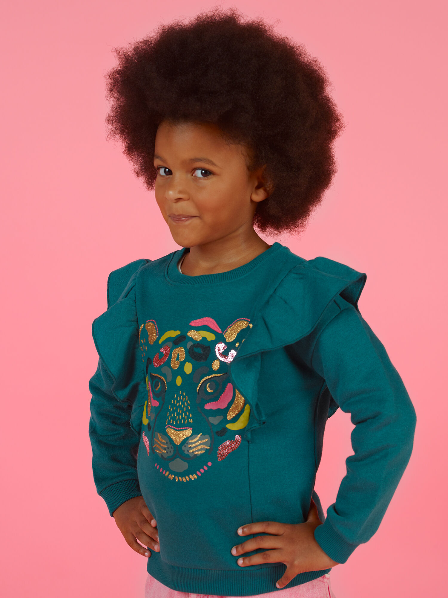 Sweat bleu canard enfant fille achat en ligne Pull Sweat Gilet DPAM