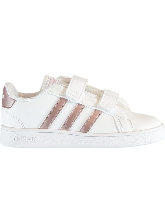 Basket blanche bébé fille Advantage Clean ADIDAS  GBFEF0116 / 19WK37P1D35000