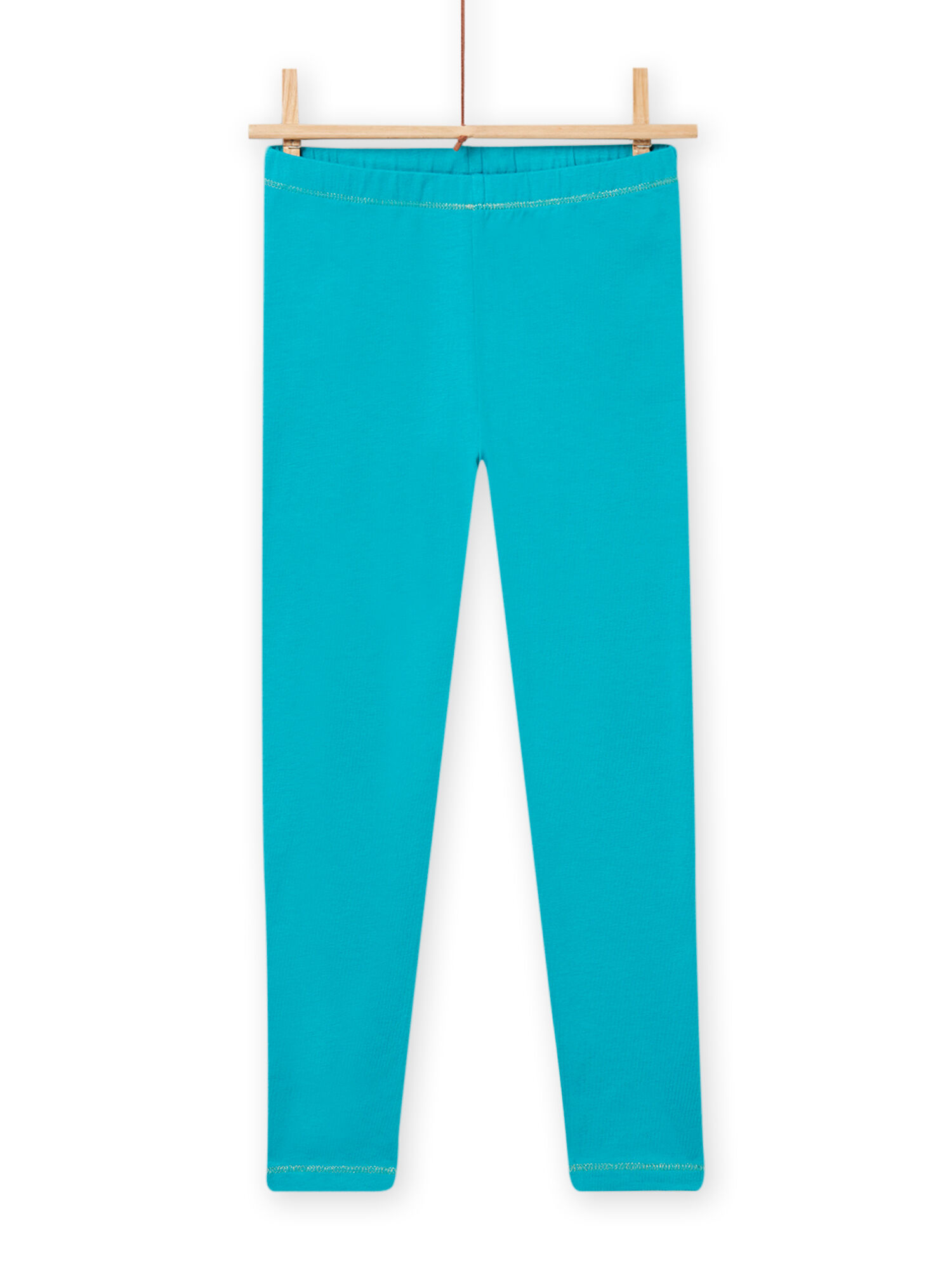 Legging turquoise a liseres dores enfant fille achat en ligne Legging DPAM