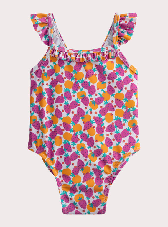 Maillot de bain 1 pièce imprimé fruits bébé fille WYIMER3 / 25SI09N7MAI000