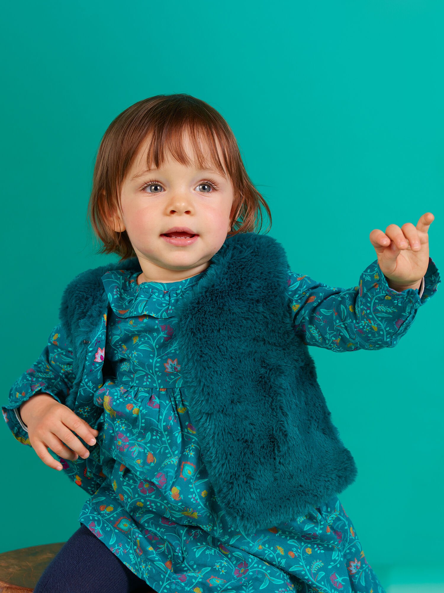 Gilet fausse sales fourrure enfant