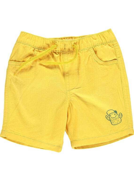 Bermuda jaune bébé garçon CUJOBER7 / 18SG10S1BER106