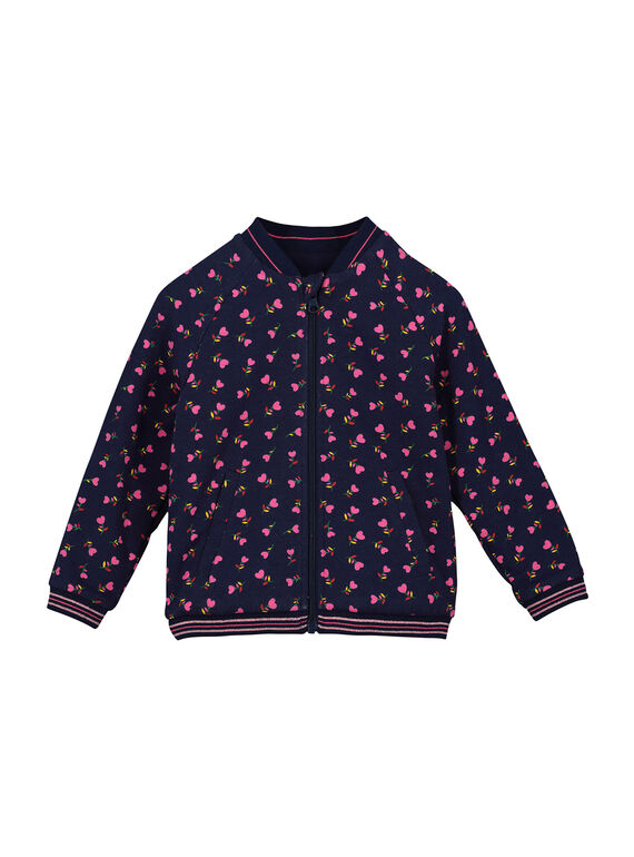 Veste zippée réversible fille FACOVEST2 / 19S901X2VES099