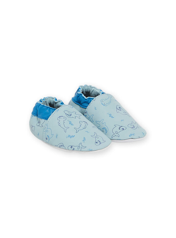 Chaussons azur en cuir RUCHOSHARK / 23KK3842D3SC201