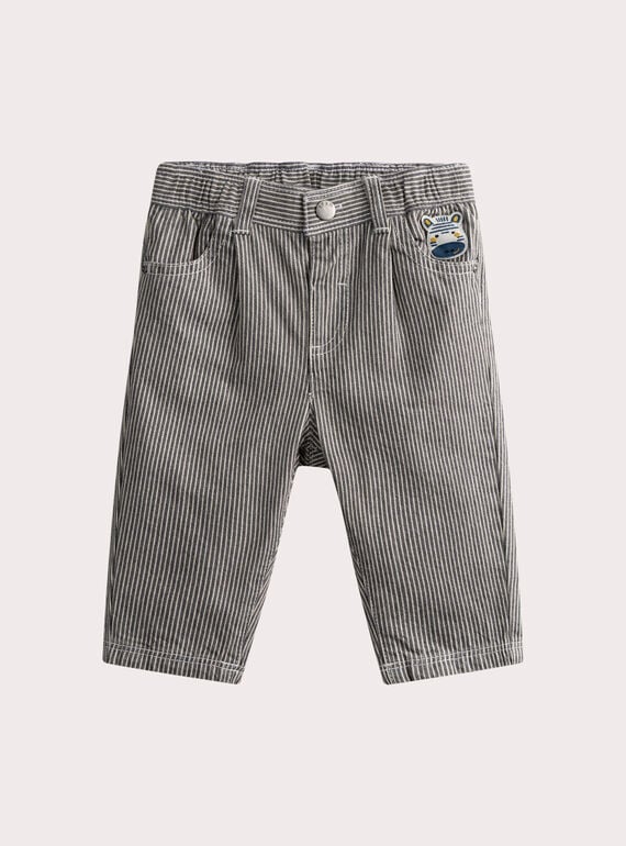 Pantalon rayé pour bébé garçon WUPRIPAN / 25SG10S1PAN009