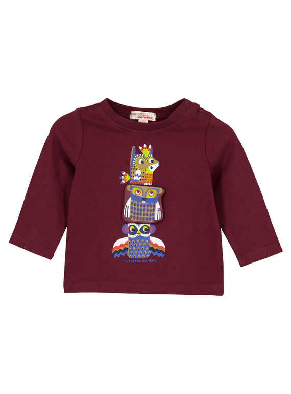 Tee shirt manches longues raisin bébé garçon GUVIOTEE1 / 19WG10R1TML711