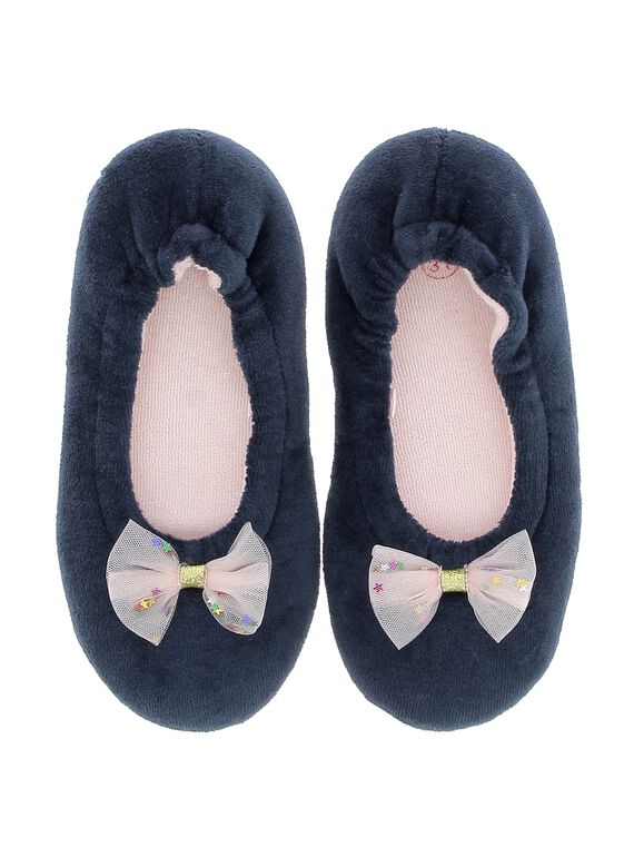 Chausson ballerine fille DFBALNOEUD / 18WK35W3D07070