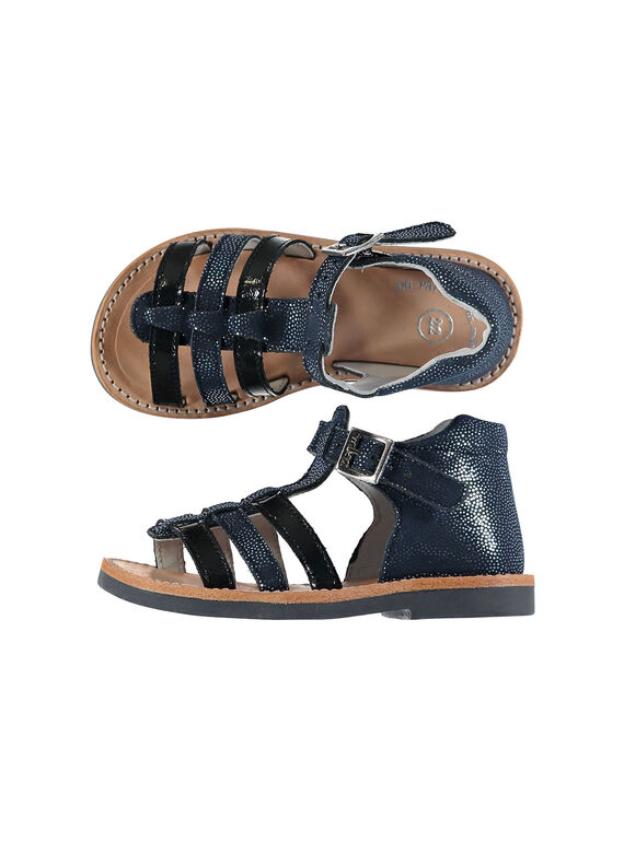 Sandale ville cuir bébé fille FBFSANDBEL2 / 19SK37K3D0E070