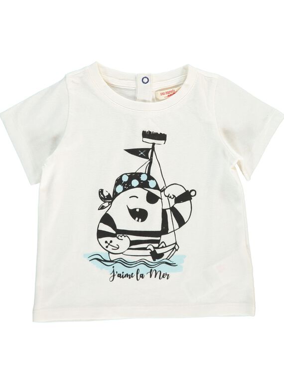 Tee-shirt manches courtes bébé garçon CUJOTI4 / 18SG10R4TMC001
