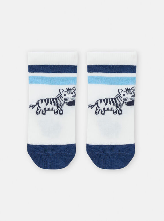 Chaussettes à motif zèbre pour bébé garçon TYUPOCHO / 24SI1081SOQ000