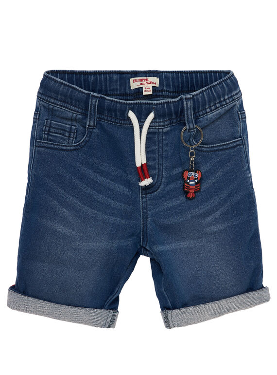 Bermuda garçon en denim stretch  JOCEABER2 / 20S902N4BERP274