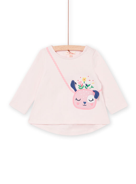 T-shirt manches longues rose PIMUTEE / 22WG09R1TML632