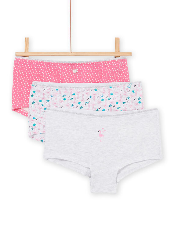 3 shortys à imprimé et motif fantaisie REFAHOTPAL / 23SH1114SHYJ920