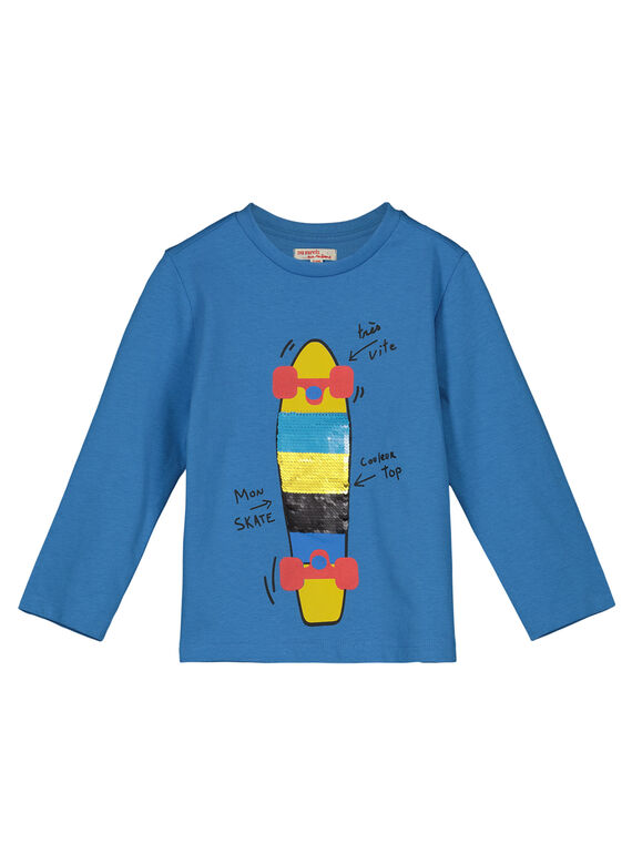 Tee shirt Manches longues Bleu Vif GOBLETEE2 / 19W90291TMLC232