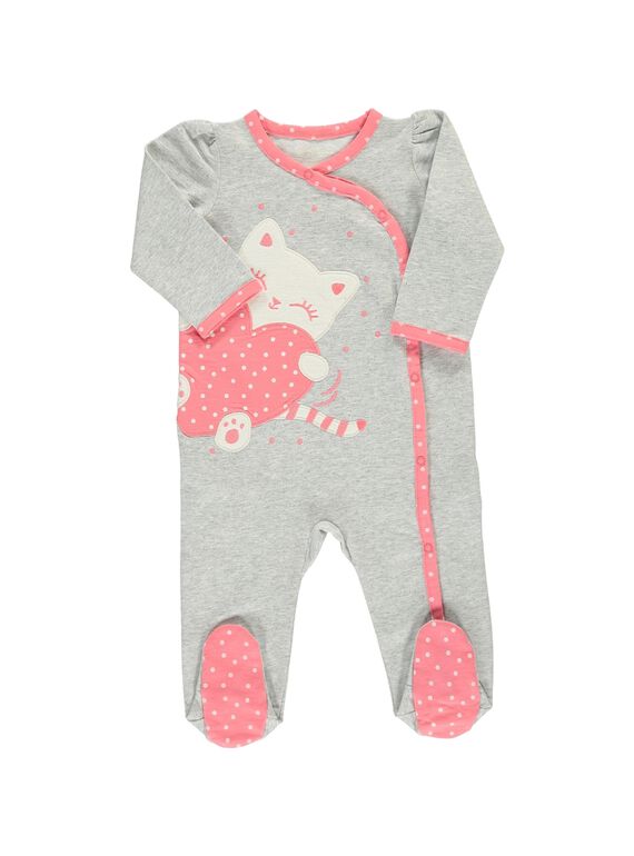 Dors-bien en coton bébé fille CEFIGREGRI / 18SH1351GRE943