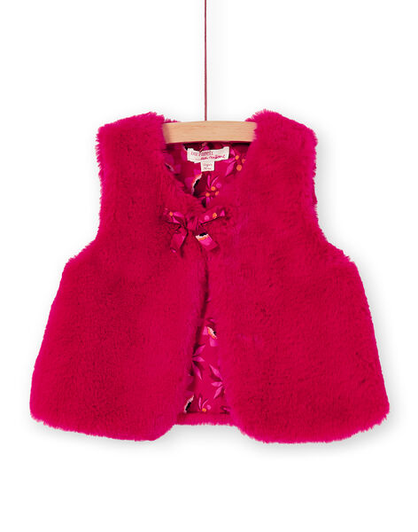 Gilet Sans Manche Reversible Fausse Fourrure Bebe Fille Soldes Bebe Dpam