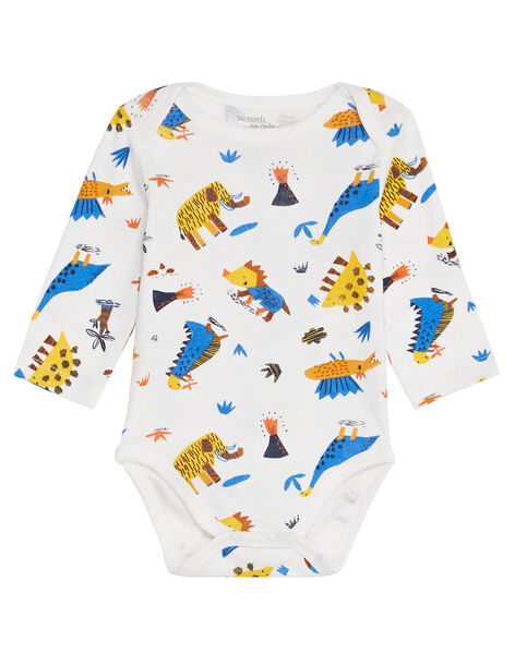 Body Manches Longues Layette Garcon Imprime Dinosaures Les Offres Lots Bebe Dpam